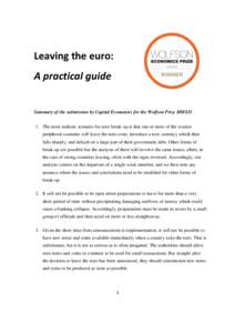 Leaving the euro: A practical guide