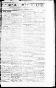 Winchester daily bulletin. (Winchester, Tennessee[removed]p ].