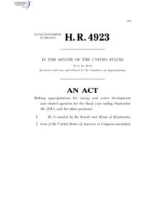 IIB  113TH CONGRESS 2D SESSION  H. R. 4923