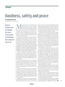 TANZANIA  Goodness, safety and peace BY DAVID NICKOL MBE FORMER DISTRICT COMMISSIONER