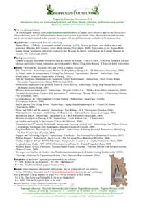 Puppetry Museum Newsletter VId Information about our international puppetry and object theatre collection, publications and activities Welcome, website and matters of interest News (recent acquisitions) On our bilingual 