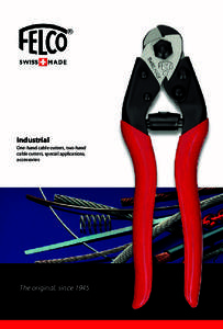 Industrial  One-hand cable cutters, two-hand cable cutters, special applications, accessories