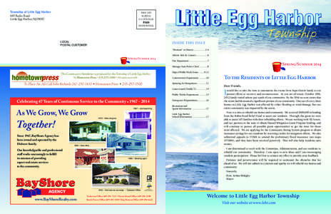 Township of Little Egg Harbor  PRST STD ECRWSS U.S. POSTAGE