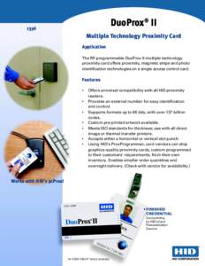 Identity document / HID Global / Proximity card / Access control / Credit card / Security / Magnetic stripe card / Radio-frequency identification