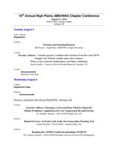 National Weather Service / Tornadoes / Microburst / Tornado warning / NOAA Weather Radio / May 2003 tornado outbreak sequence / Meteorology / Atmospheric sciences / Weather