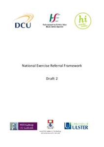National Exercise Referral Framework  Draft 2 Table of Contents List of Figures .......................................................................................................................... iv
