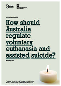 A background paper  How should Australia regulate voluntary