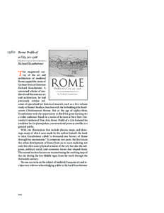   Rome: Profile of a City, – (Click here to view our web site description.)