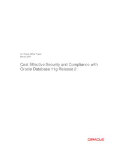 Relational database management systems / Disk encryption / Transparent Data Encryption / Oracle Database / Oracle Corporation / Oracle Enterprise Manager / Database security / Database audit / RMAN / Software / Computing / Cross-platform software