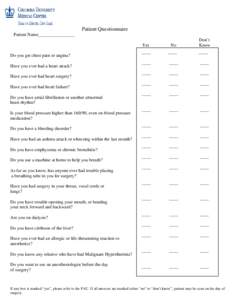 Microsoft Word - colorectal Patient Questionnaire.doc