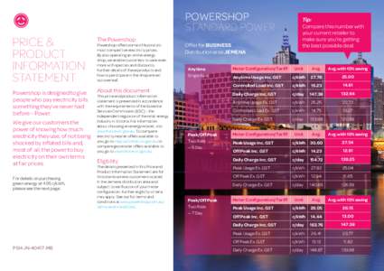 Powershop Standard POWER Price & Product Information