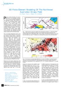 WABS REVIEW  3D Finite Element Modelling Of The Northwest Australian Stress Field S. Zhao2, Tara J. Deen1, R. D. Müller1