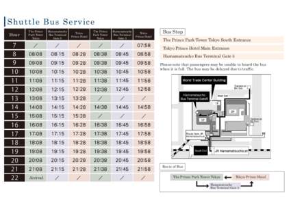 Shuttle Bus Service Hour 7 8 9