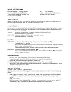 DNA nanotechnology / Physics / Molecular biology / DNA / Classes of computers / International Society for Nanoscale Science /  Computation /  and Engineering / Erik Winfree / Natural computing / DNA computing / Biology / Science / Theoretical computer science