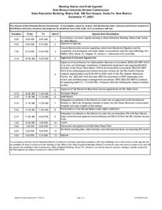 Agenda ISC Meeting December[removed]xls