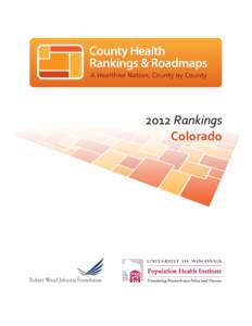 2012 Colorado County Health Rankings