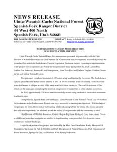 Microsoft Word - Bartholomew Canyon Prescribed Burn Success Story.doc