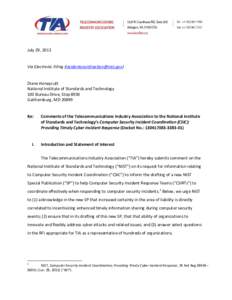 Data security / Cyberwarfare / Computer network security / Telecommunications Industry Association / International Multilateral Partnership Against Cyber Threats / Security controls / Cyber-security regulation / United States Computer Emergency Readiness Team / Federal Information Security Management Act / Security / Computer security / National security