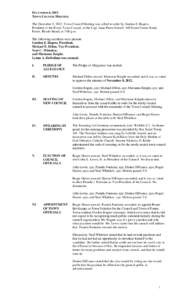 DECEMBER 6, 2012 TOWN COUNCIL MEETING The December 6, 2012, Town Council Meeting was called to order by Gordon E. Rogers, President of the Foster Town Council, at the Capt. Isaac Paine School, 160 Foster Center Road, Fos