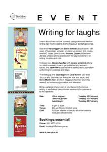 Microsoft PowerPoint - WritingForLaughsFlier.ppt