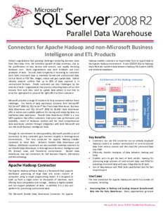 SQL Server 2008 R2 Parallel Data Warehouse data sheet