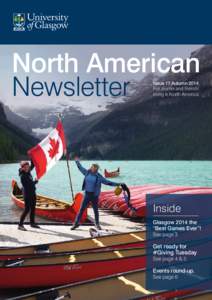 North American Newsletter Issue 17 Autumn 2014 For alumni and friends living in North America