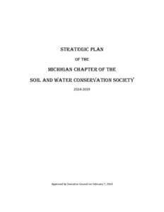 Strategic Plan of the Michigan Chapter of the Soil and Water Conservation Society