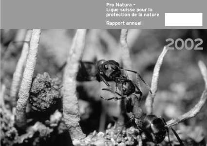 Pro Natura – Ligue suisse pour la protection de la nature Rapport annuel  2002