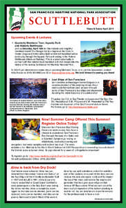 SAN FRANCISCO MARITIME NATIONAL PARK ASSOCIATION  SCUTTLEBUTT News & Events: April, 2014  Upcoming Events & Lectures: