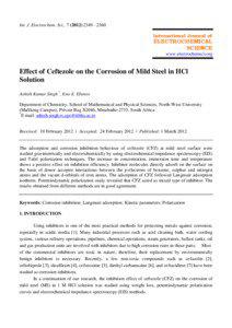 Catalysis / Materials science / Adsorption / Colloidal chemistry / Corrosion / Desorption / Chemisorption / Sorption isotherm / Langmuir equation / Chemistry / Physical chemistry / Surface chemistry