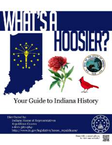 Your Guide To  Indiana History Table of Contents Indiana Facts										Page1 Native American Heritage								Page2