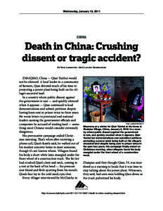 WORLD NEWS CHINA-DISSENT 1 MCT