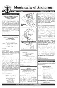 Municipality of Anchorage WEEKLY LISTING Board Follow-Up-Investment Matters (4th Quarter and INTECH). Follow-Up Information Regarding 2010 Intergovernmental Charges (IGC’s).