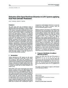 Modulation / Optical devices / Nonlinear optics / Electro-optic modulator