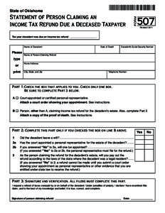 State of Oklahoma  507 FORM