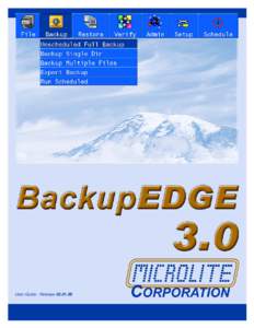 Microlite BackupEDGE[removed]Users Guide: [removed]