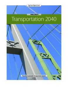 Puget Sound Regional Council  Final Draft Transportation 2040