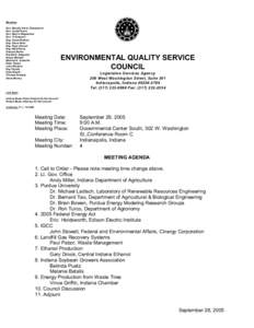 Members Sen. Beverly Gard, Chairperson Sen. Lindel Hume Sen. Marvin Riegsecker Sen. Vi Simpson Rep. David Wolkins