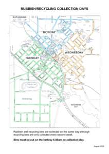 rubbish collection map  August 2006.pub