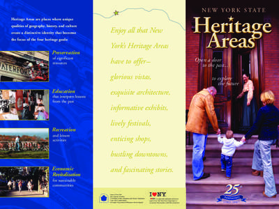 New York State Heritage Areas Brochure