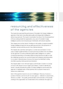 chapter 7  chapter 7 resourcing and effectiveness of the agencies