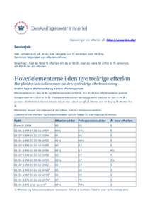 Oplysninger om efterløn på http://www.bm.dk/  Seniorjob: Vær opmærksom på, at du ikke længere kan få seniorjob som 55-årig. Seniorjob følger den nye efterlønsreform. Eksempel: Kan du først få efterløn når d