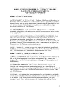 United States House Committee on House Administration / United States congressional subcommittee / Politics of the United States / Government / United States House Ways and Means Subcommittee on Oversight / Parliamentary procedure / United States House Committee on Oversight and Government Reform / Quorum