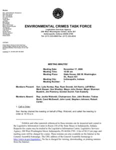 Law / Ethics / Crime / Jackie Walorski / Environmental crime