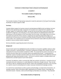 Engineering / Innovation / Service innovation / Scientific Research and Experimental Development Tax Credit Program / Research and development / Natural Sciences and Engineering Research Council / Engineer / Technology brokering / Eric von Hippel / Design / Science / Structure