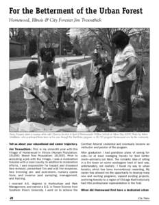 For the Betterment of the Urban Forest Homewood, Illinois & City Forester Jim Tresouthick Daisy Troopers plant a swamp white oak (Quercus bicolor) in front of Homewood’s Willow School on Arbor Day[removed]Photo by Adam M