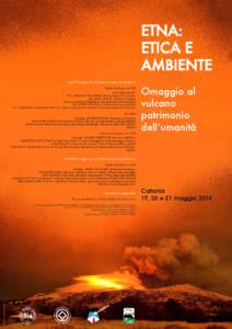 Etna, etica e ambiente locandina