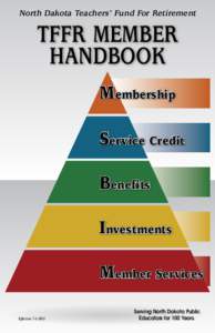 North Dakota Teachers’ Fund For Retirement  TFFR member handbook Membership Service Credit