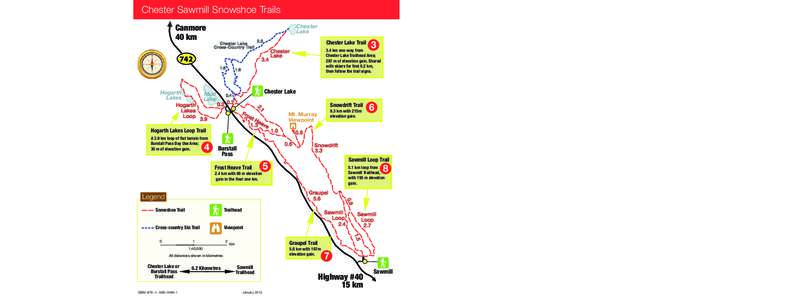 Chester Sawmill Snowshoe Trails Canmore 40 km[removed]