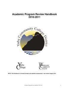 Oklahoma State System of Higher Education / Accrediting Commission for Community and Junior Colleges / Evaluation methods / Quality Assurance Agency for Higher Education